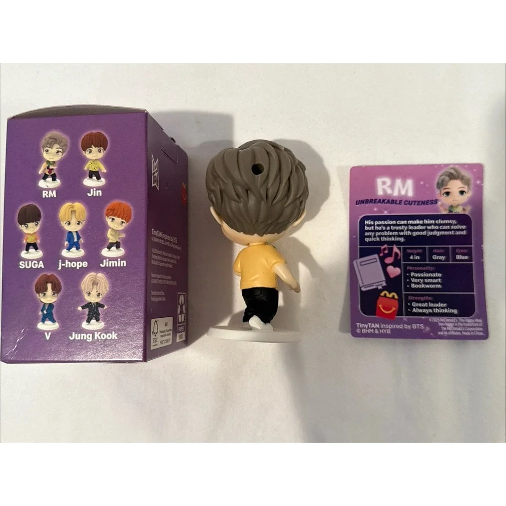 New! Rare 2025 McDonald's #1 RM TINY TAN x BTS‎ 2025 Happy Meal Toy Limited Edn